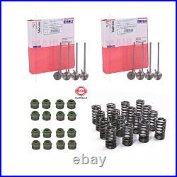 16X Mahle Engine Valve Set and Valve Steam & Seal Valve Spring For Audi VW 2.0T