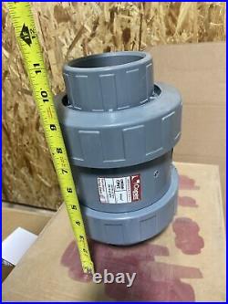 3 CPVC True Union Spring Piston Check Valve CPX22272VIT