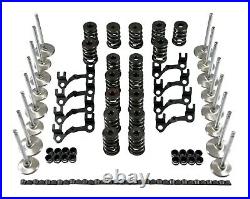 BBC Big Block Chevy 454 Cylinder Head Build Kit Valves Springs Retainers Keepers