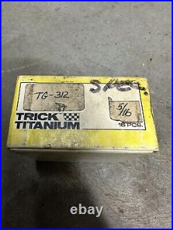 NOS Trick Titanium Valve Spring Retainers 5/16 Triple Spring VINTAGE