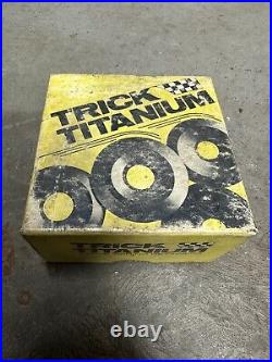 NOS Trick Titanium Valve Spring Retainers 5/16 Triple Spring VINTAGE