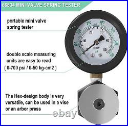 Universal Mini Valve Spring Pressure Tester Gauge 0-700 PSI 0-50 KG/CM2 To 66834